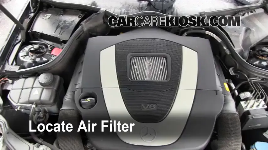 2007 Mercedes-Benz C230 Sport 2.5L V6 FlexFuel Filtro de aire (interior) Cambio